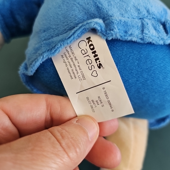 2022 Madeline 12" Plush Kohl's Care  Blue Dress Yellow Hat - Picture 6 of 6